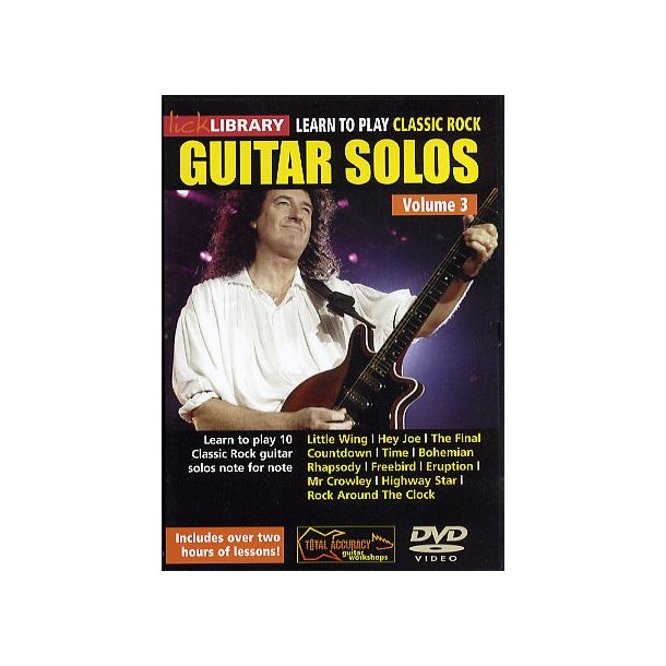 Lick Library: Learn To Play Classic Rock Guitar Solos Volume 3