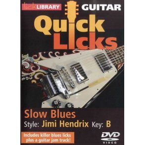 Lick Library: Quick Licks For Guitar - Jimi Hendrix Slow Blues Key Of B (DVD)