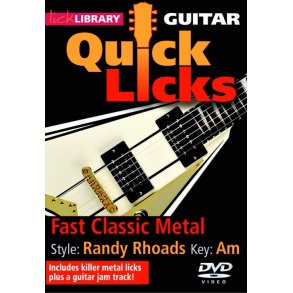 Lick Library: Quick Licks - Randy Rhoads Fast Classic Metal