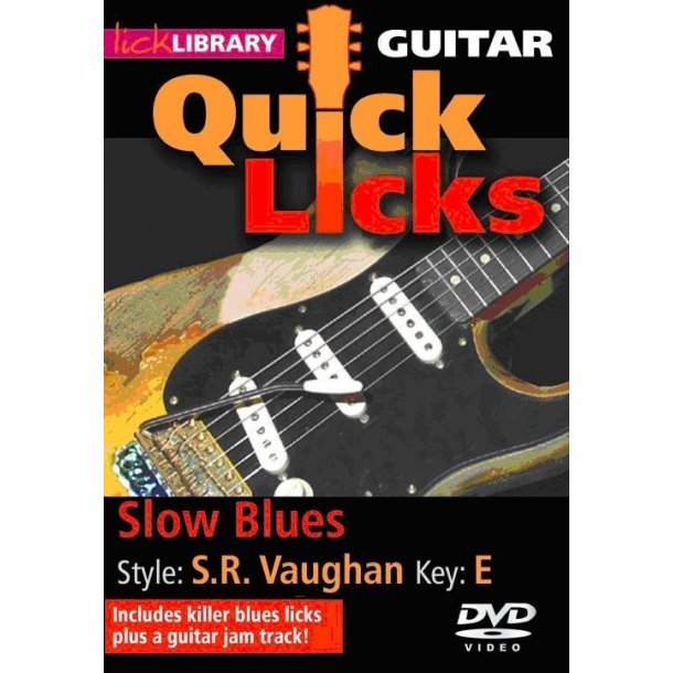Lick Library: Quick Licks For Guitar - S.R. Vaughan Slow Blues Key Of E (DVD)
