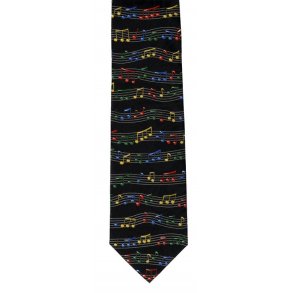 Polyester Tie: Notes And Staves