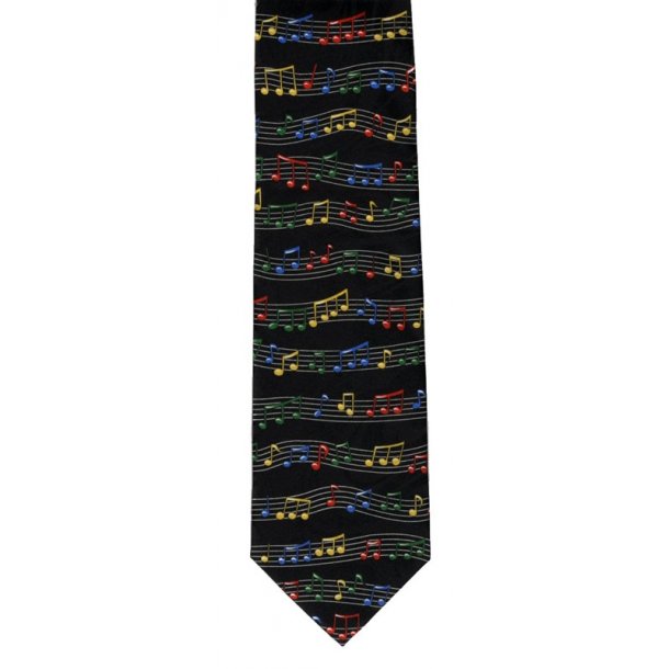 Polyester Tie: Notes And Staves