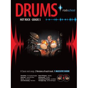 Rockschool Drums: Hot Rock Grade Five (Book/2CDs)