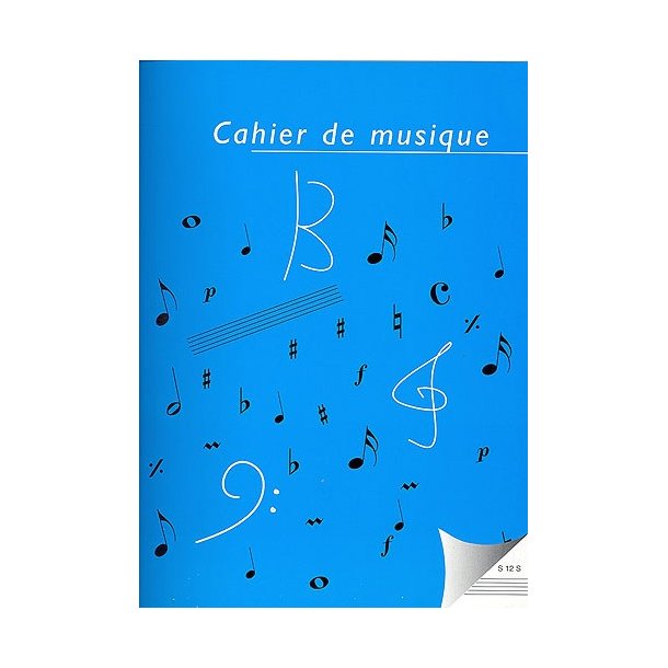 Cahier De Musique Beuscher: 12 Portes - 96 Pages (Reliure Spirale)
