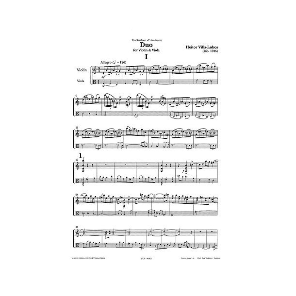 Heitor Villa-Lobos: Duo