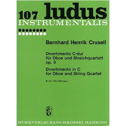 Bernhard Henrik Crusell: Divertimento In C for Oboe And String Quartet Op.9 (Parts)