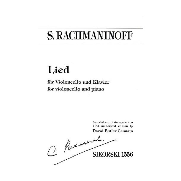 Sergei Rachmaninov: Lied (Cello/Piano)