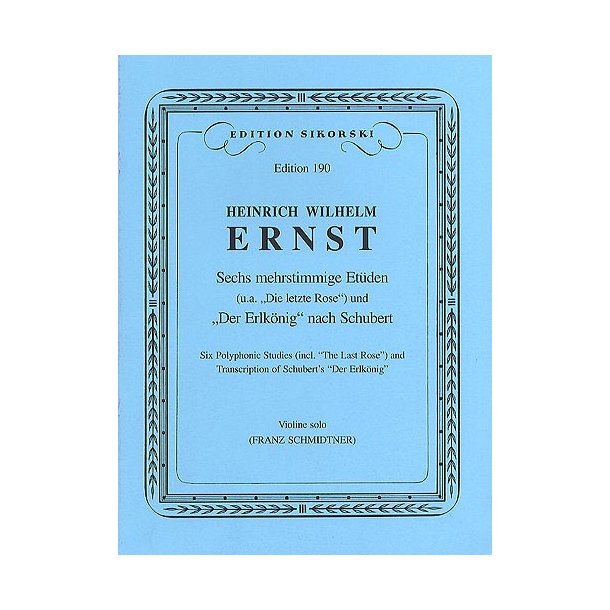 Heinrich Wilheim Ernst: Six Polyphonic Studies - Violin
