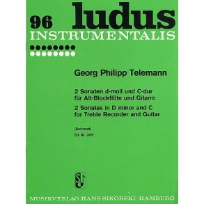 Georg Philipp Telemann: 2 Sonatas in D Minor and C - Treble Recorder And Guitar