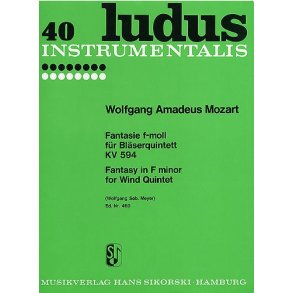 W.A. Mozart: Fantasy in F Minor For Wind Quintet K.594