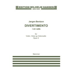 Jrgen Bentzon: Divertimento Op.2 (Parts)