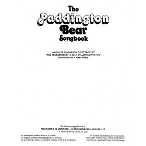 The Paddington Bear Songbook