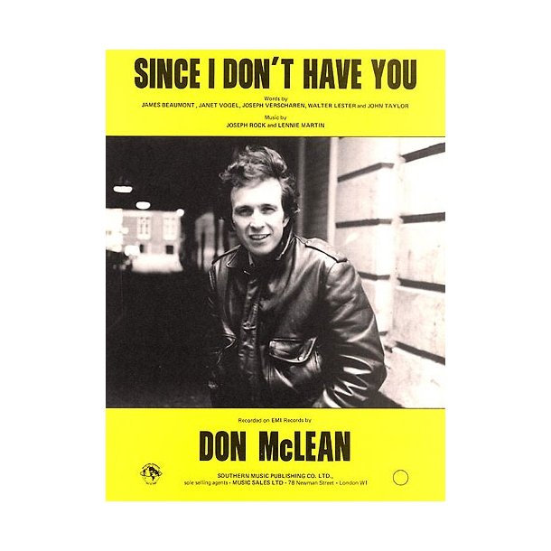 Don McLean: Since I Don't Have You