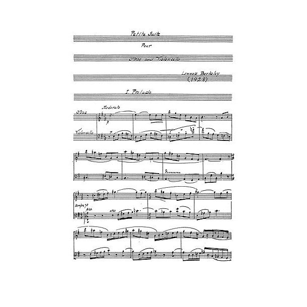 Lennox Berkeley: Petite Suite (Players' Score)
