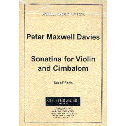 Peter Maxwell Davies: Sonatina For Violin And Cimbalom (Parts)