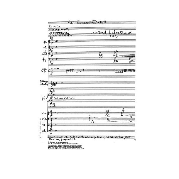 Witold Lutoslawski: Slides