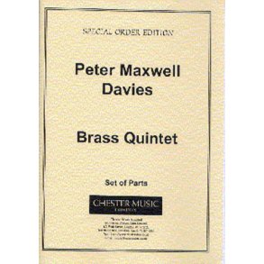 Peter Maxwell Davies: Brass Quintet (Parts)