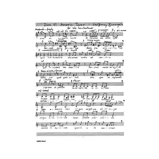 Geoffrey Burgon: Dira Vi Amoris Terror