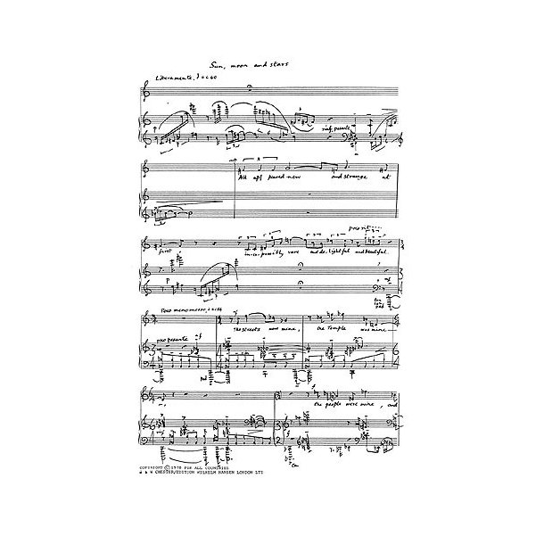 Elizabeth Maconchy: The Sun, Moon and Stars (Soprano And Piano)