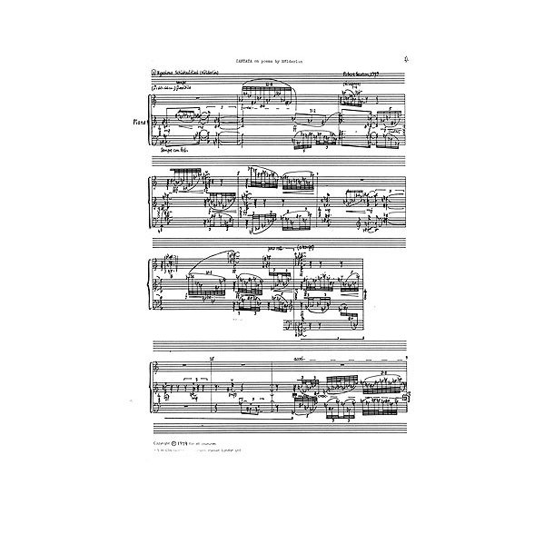 Robert Saxton:  Cantata On Poems Of Holderlin