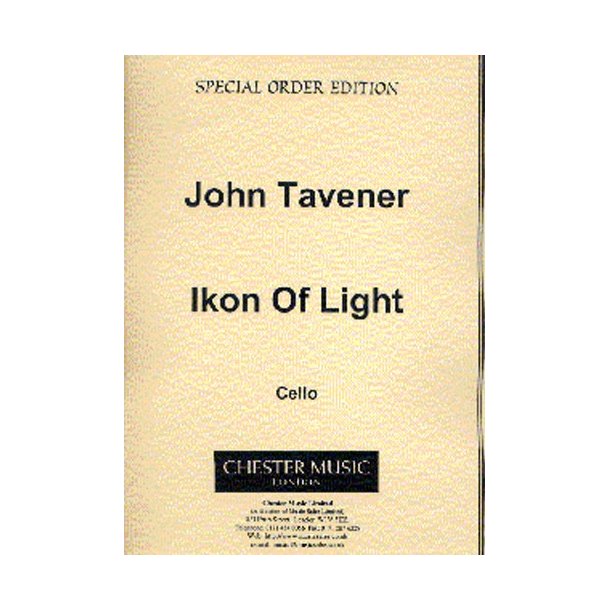 John Tavener: Ikon Of Light (Vocal Score)