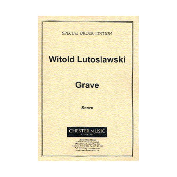 Witold Lutoslawski: Grave