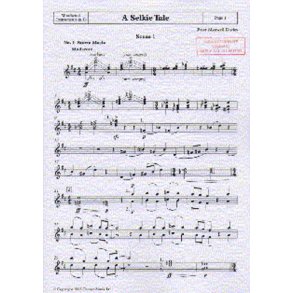 Peter Maxwell Davies: A Selkie Tale Bb Woodwind Instruments Part