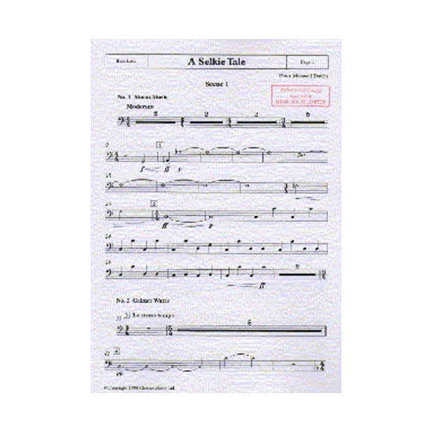 Peter Maxwell Davies: A Selkie Tale Bass Part