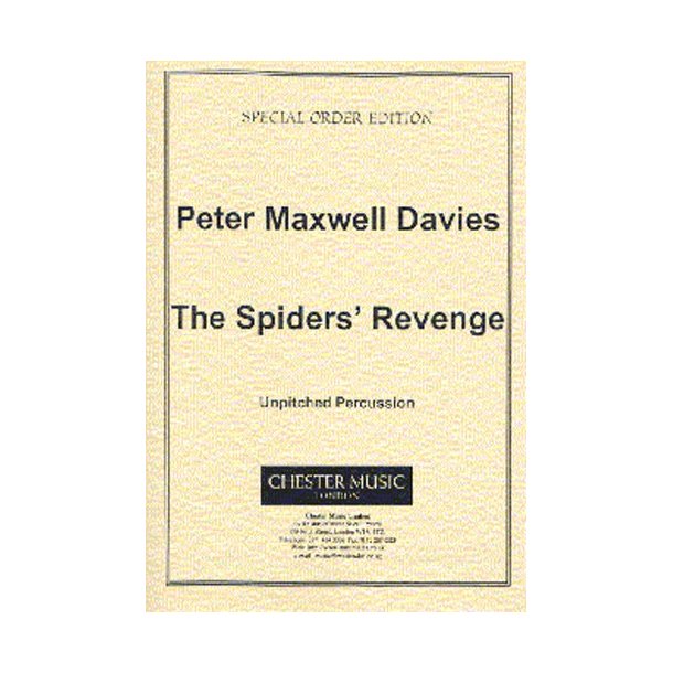 Peter Maxwell Davies: The Spiders' Revenge Unpitched Percussion Part
