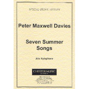 Peter Maxwell Davies: Seven Summer Songs Alto Xylophone Part