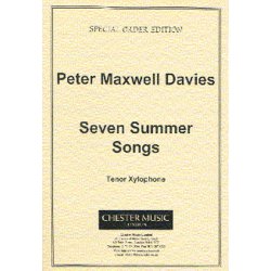 Peter Maxwell Davies: Seven Summer Songs Tenor Xylophone Part