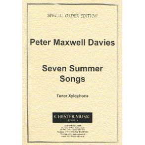 Peter Maxwell Davies: Seven Summer Songs Tenor Xylophone Part