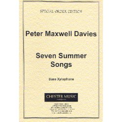 Peter Maxwell Davies: Seven Summer Songs Bass Xylophone Part