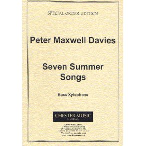 Peter Maxwell Davies: Seven Summer Songs Bass Xylophone Part