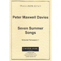 Peter Maxwell Davies: Seven Summer Songs Untuned Percussion Part 1