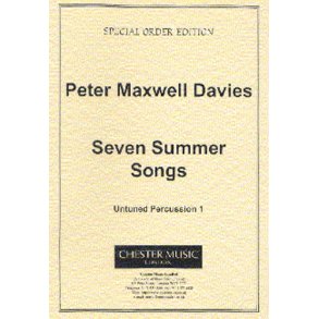 Peter Maxwell Davies: Seven Summer Songs Untuned Percussion Part 1