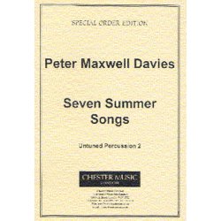 Peter Maxwell Davies: Seven Summer Songs Untuned Percussion Part 2