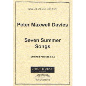 Peter Maxwell Davies: Seven Summer Songs Untuned Percussion Part 2