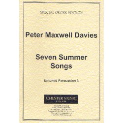 Peter Maxwell Davies: Seven Summer Songs Untuned Percussion Part 3