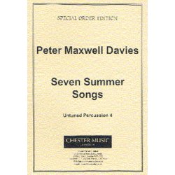 Peter Maxwell Davies: Seven Summer Songs Untuned Percussion Part 4