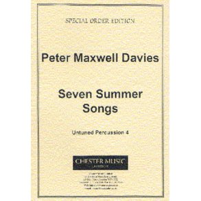 Peter Maxwell Davies: Seven Summer Songs Untuned Percussion Part 4