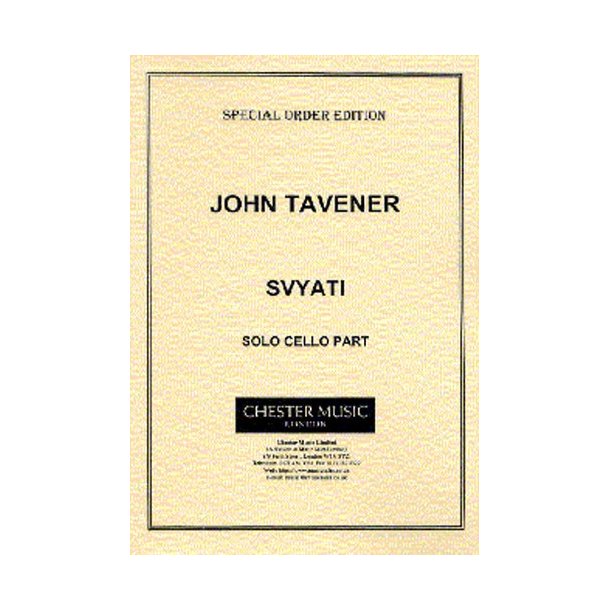 John Tavener: Svyati (Cello Part)