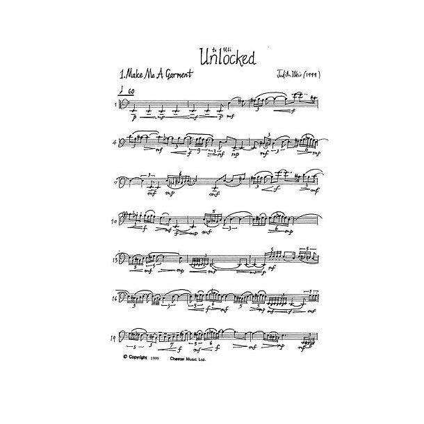 Judith Weir: Unlocked For Solo Cello