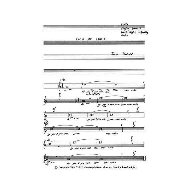 John Tavener: Ikon Of Light