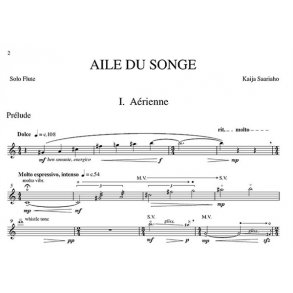 Kaija Saariaho: Aile Du Songe (Solo Flute Part)