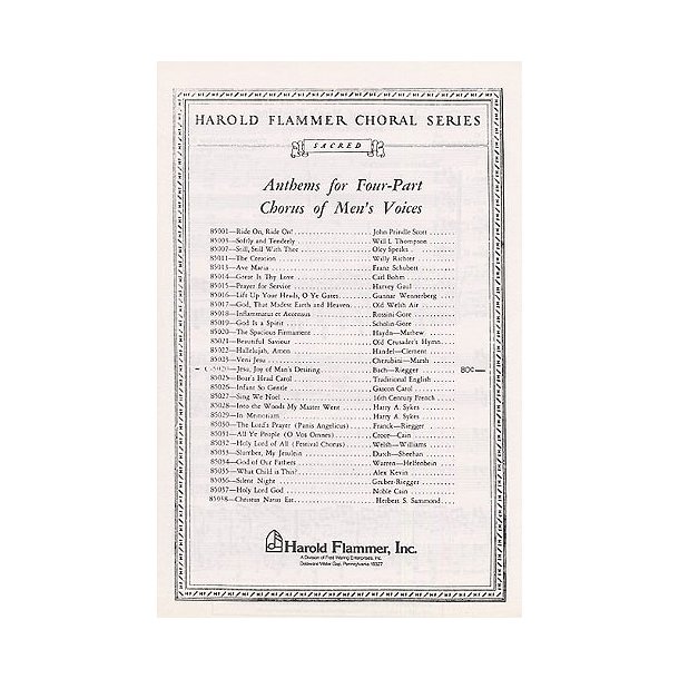 J.S. Bach: Jesu, Joy Of Man's Desiring (TTBB)