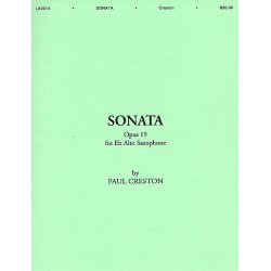 Paul Creston: Sonata For Alto Saxophone And Piano Op.19