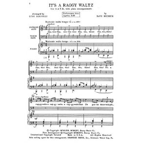 Dave Brubeck: It's A Raggy Waltz (SATB)