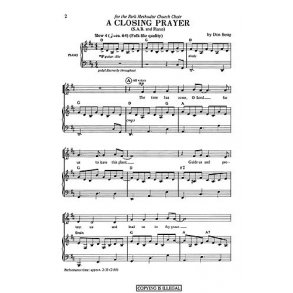 Don Besig: Closing Prayer (SAB)