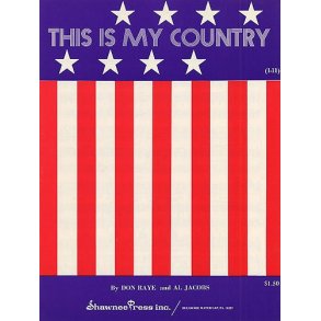 This Is My Country For Voice And Piano